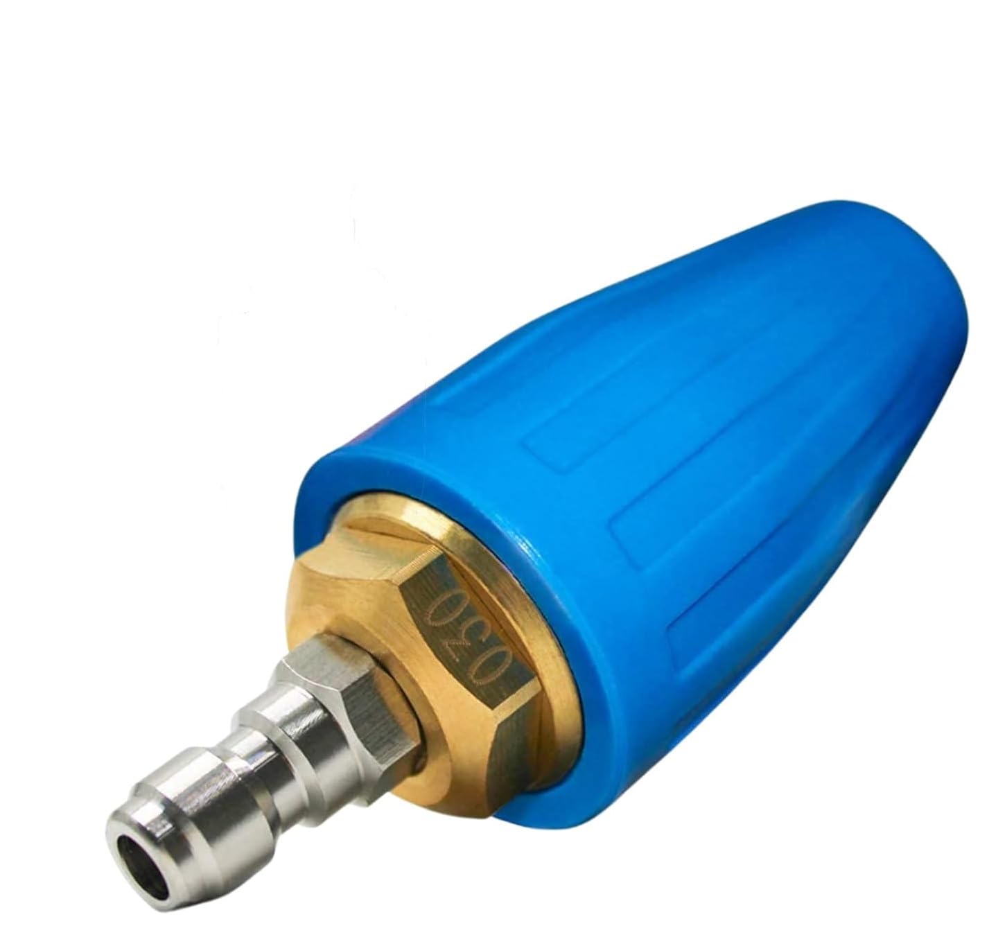 STARQ WASHER TURBO ROTATING BRASS NOZZLE WITH I/4 MALE CONNECTOR (040 BLUE)