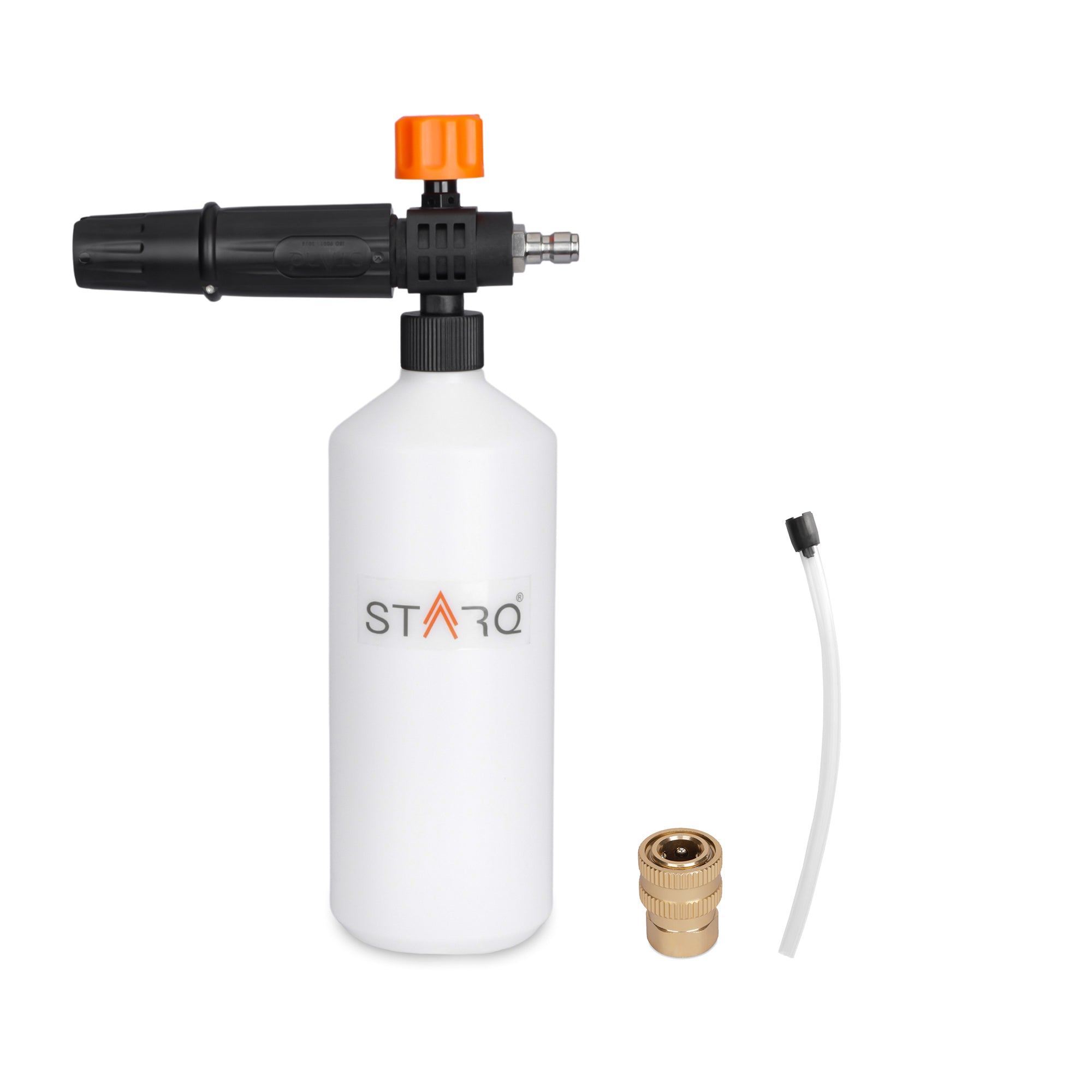 STARQ BLACK  1 Ltr Professional Snow Foam Lance/Canon with 1/4 Quick Connector Foam Blaster for Pressure Washer